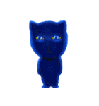 愛しの青い猫キャットブルーニ！（個別スタンプ：34）