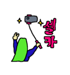 手書きで韓国語（個別スタンプ：5）