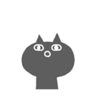 笑顔の黒猫スタンプ（個別スタンプ：38）