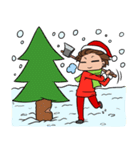 AOL : Christmas（個別スタンプ：35）