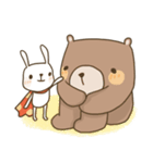 SuPER Bunny ＆ PuRE Bear（個別スタンプ：32）