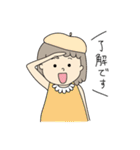 おえかき女の子（個別スタンプ：4）