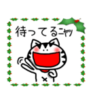 クリスマス猫スタンプ（個別スタンプ：22）