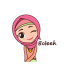 Hijab Girl, Nadia（個別スタンプ：21）