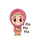 Hijab Girl, Nadia（個別スタンプ：34）