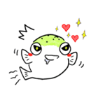 ミドリフグのぷっくん（個別スタンプ：4）