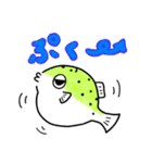 ミドリフグのぷっくん（個別スタンプ：15）