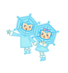 Blue snowy fairies（個別スタンプ：26）