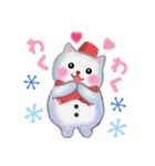 雪だるまネコさん（個別スタンプ：22）