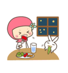 Indonesian MOMO and Bunny（個別スタンプ：8）