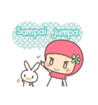 Indonesian MOMO and Bunny（個別スタンプ：13）