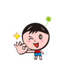 four-leaved clover man（個別スタンプ：16）