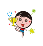 four-leaved clover man（個別スタンプ：34）