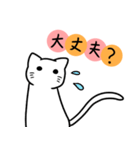 白黒猫の感情表現（個別スタンプ：5）