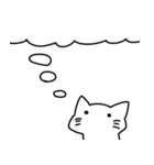 白黒猫の感情表現（個別スタンプ：23）