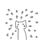 白黒猫の感情表現（個別スタンプ：32）
