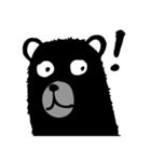 Black bad bear（個別スタンプ：7）