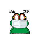 Goggle Frogman（個別スタンプ：10）