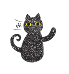 Black cat art（個別スタンプ：1）
