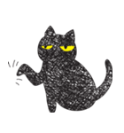 Black cat art（個別スタンプ：13）