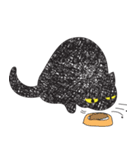 Black cat art（個別スタンプ：14）