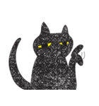 Black cat art（個別スタンプ：17）