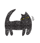 Black cat art（個別スタンプ：18）