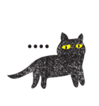 Black cat art（個別スタンプ：23）