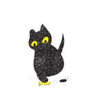 Black cat art（個別スタンプ：26）