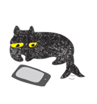 Black cat art（個別スタンプ：30）