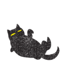 Black cat art（個別スタンプ：32）