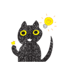 Black cat art（個別スタンプ：34）