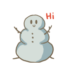 Adorable snowman（個別スタンプ：1）