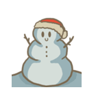 Adorable snowman（個別スタンプ：7）
