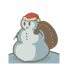 Adorable snowman（個別スタンプ：9）