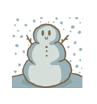 Adorable snowman（個別スタンプ：10）
