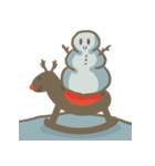 Adorable snowman（個別スタンプ：27）