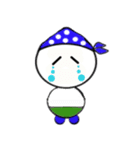 バンダナブルー2（個別スタンプ：9）