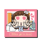 Office girl in love (EN)（個別スタンプ：40）