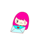 My sticker "Joo-Jup" kawaii girl (THAI)（個別スタンプ：27）