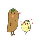 lovely Pineapple ＆ warm man Potato（個別スタンプ：34）