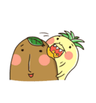 lovely Pineapple ＆ warm man Potato（個別スタンプ：37）