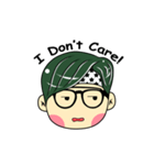 Cute Boy with Green Hair（個別スタンプ：8）