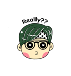 Cute Boy with Green Hair（個別スタンプ：12）