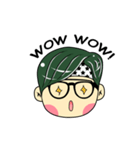 Cute Boy with Green Hair（個別スタンプ：13）