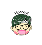 Cute Boy with Green Hair（個別スタンプ：15）