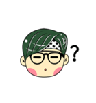 Cute Boy with Green Hair（個別スタンプ：24）