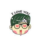 Cute Boy with Green Hair（個別スタンプ：26）