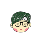 Cute Boy with Green Hair（個別スタンプ：37）