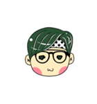 Cute Boy with Green Hair（個別スタンプ：38）